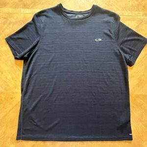 Champion Duo Dry Striped Tee – Dark Blue – Size XL